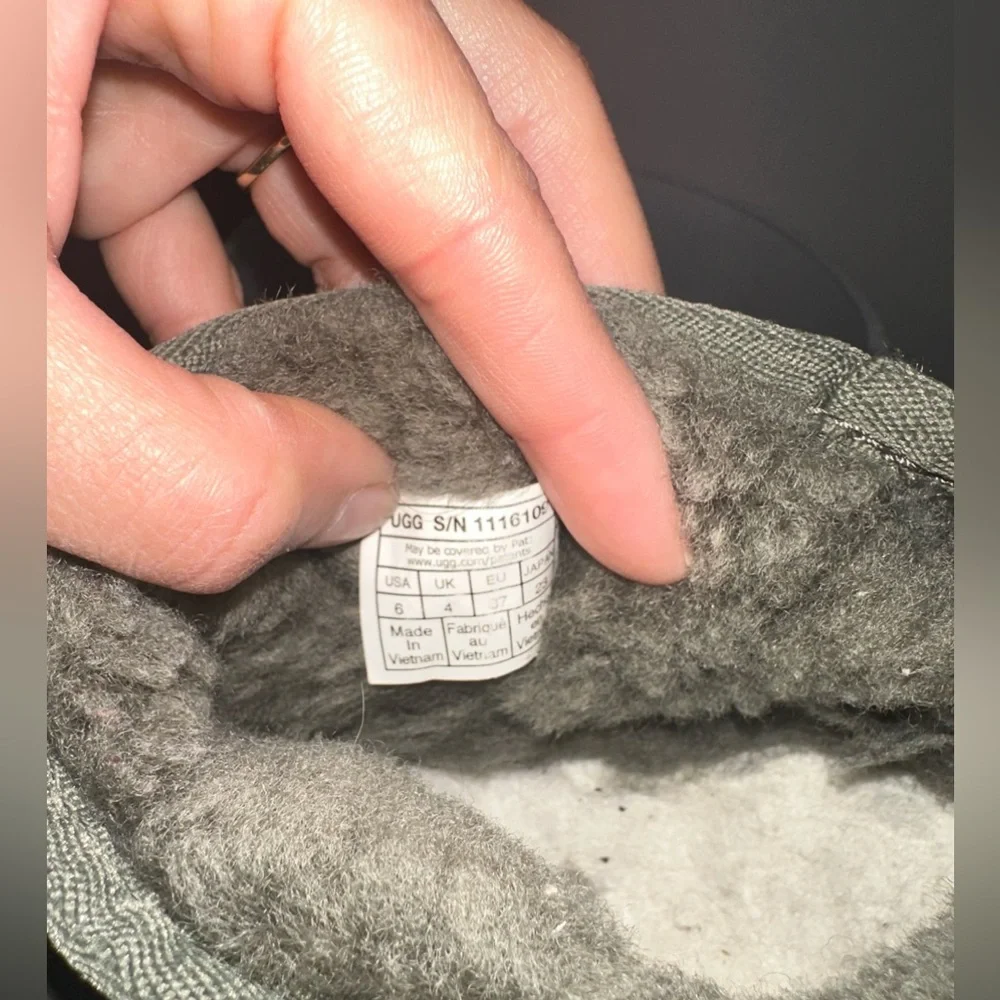 UGG Ultra Mini Olive Suede Boots - Picture 7 of 7